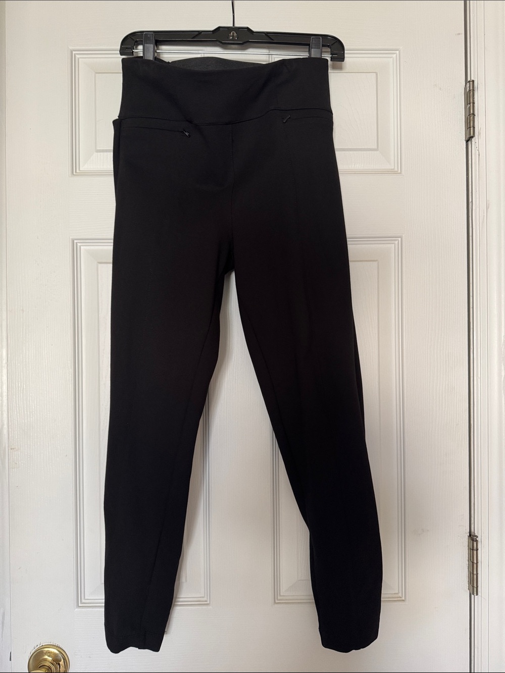 Betabrand Black High-Waist Leggings with Pockets